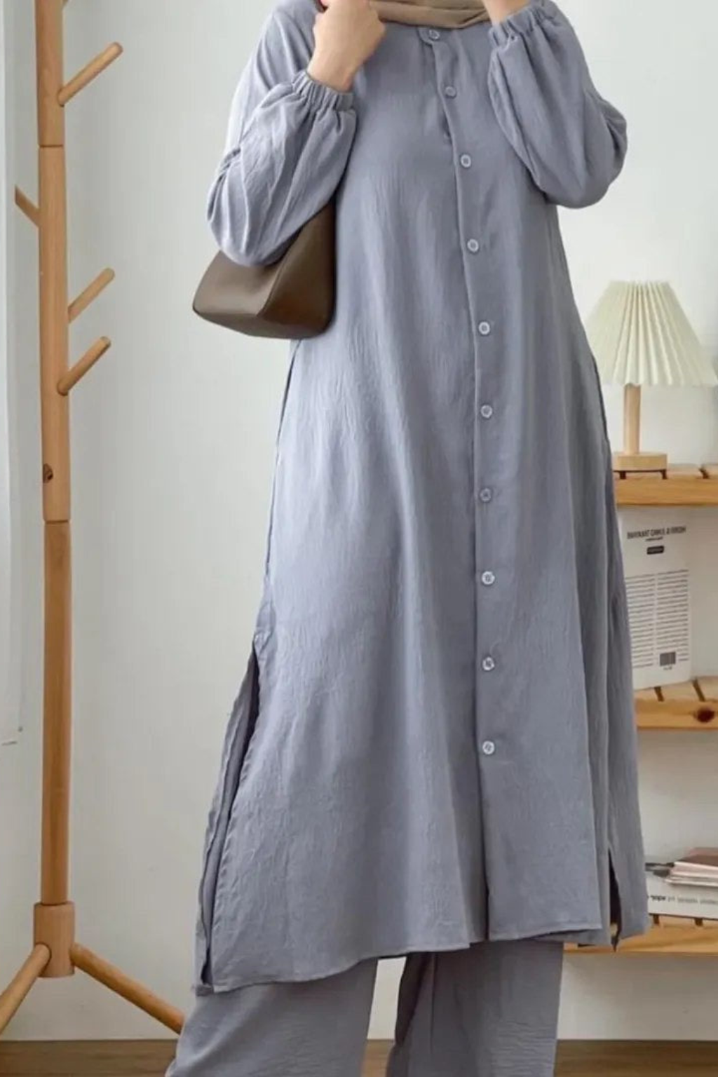 Women Long Shirt & Trouser Set